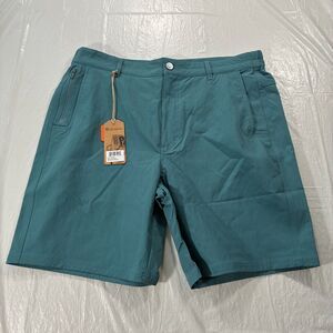 NWT Duck Camp Drifter Shorts 8" Coast Blue Nylon Outdoor Fishing Men's Large